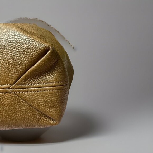 Michael Kors Brown Leather Camden Drawstring Shoulder Tote, Classic Tassels - Picture 5 of 11